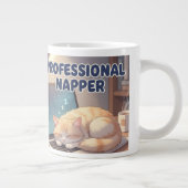 Professional Napper Funny Cat Mug | Cozy Lazy Morn (Droite)
