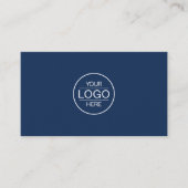 Professional Navi Blue Add your Logo Visitekaartje (Voorkant)