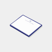 Professional Navy Nautical Post-it® Notes (Schuin)