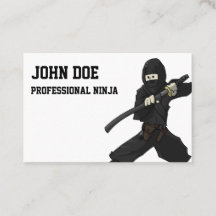 Professional Ninja carte de visite