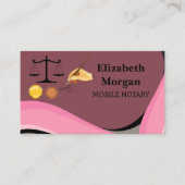 Professional Notary Public Business Card Template  Visitekaartje (Voorkant)