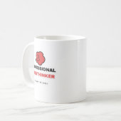Professional Overthinker Funny Coffee Mug (Devant gauche)