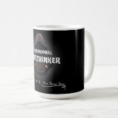 Professional Overthinker Funny Custom Name Mug (Devant droit)