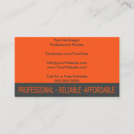 Professional Painter Business Card Visitekaartje
