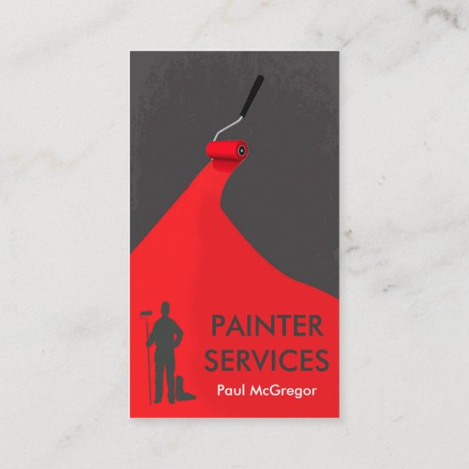 Professional Painter Business Card Visitekaartje (Achterkant)