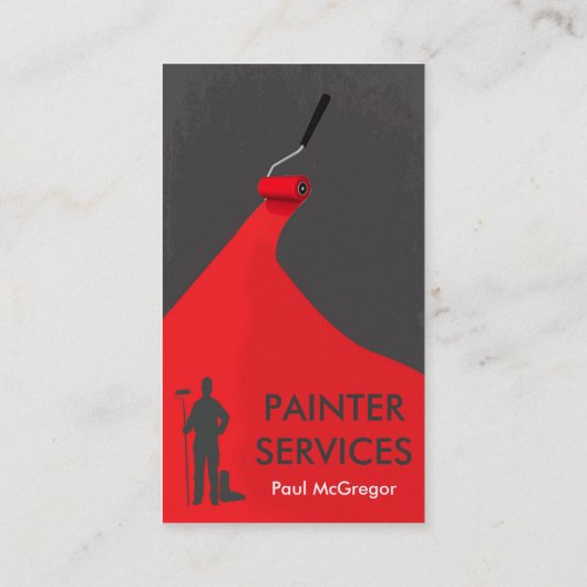 Professional Painter Business Card Visitekaartje (Achterkant)