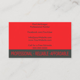 Professional Painter Business Card Visitekaartje