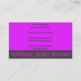 Professional Painter Business Card Visitekaartje