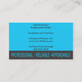 Professional Painter Business Card Visitekaartje (Voorkant)