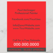 Professional Painter Discount Flyer (Achterkant)