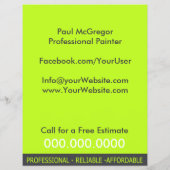 Professional Painter Flyer (Achterkant)