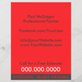 Professional Painter Flyer (Achterkant)