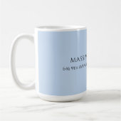 Professional pale blue modern minimalist name koffiemok (Links)