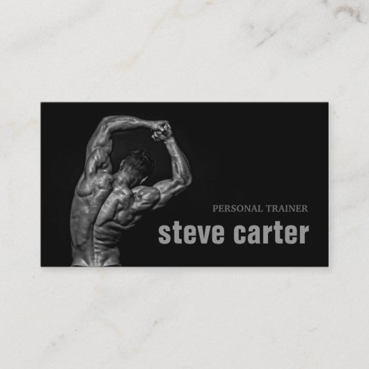 Professional Personal Trainer Bodybuildkaart Visitekaartje (Voorkant)
