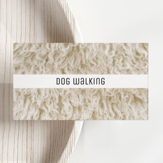 Professional Pet Business Cards Dog Walker Service Visitekaartje