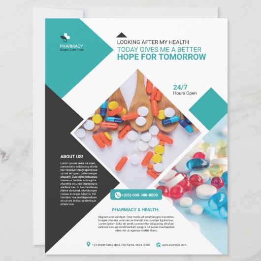 Professional Pharmacy Flyer Template (Devant)