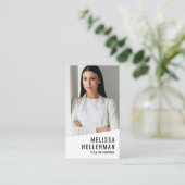 Professional Photo QR Code Company Logo Vertical Visitekaartje (Staand voorkant)