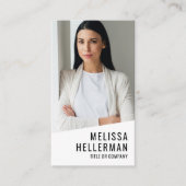 Professional Photo QR Code Company Logo Vertical Visitekaartje (Voorkant)