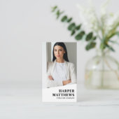 Professional Photo QR Code Company Logo Vertical Visitekaartje (Staand voorkant)