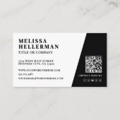 Professional Photo QR Code Company Your Logo Visitekaartje (Achterkant)