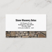 Professional Photo QR Code Stone Wall Visitekaartje (Voorkant)