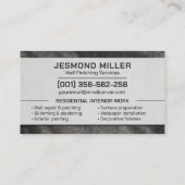 Professional Plaster Paint Wall Services Visitekaartje (Achterkant)