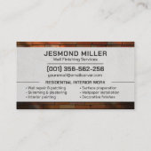 Professional Plaster Paint Wall Services Visitekaartje (Achterkant)