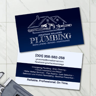 Professional Plumbing Services Visitekaartje
