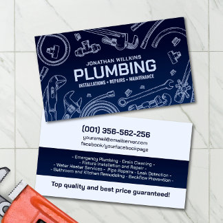 Professional Plumbing Services Visitekaartje