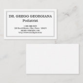 Professional Podiatrist Visitekaartje (Voorkant / Achterkant)