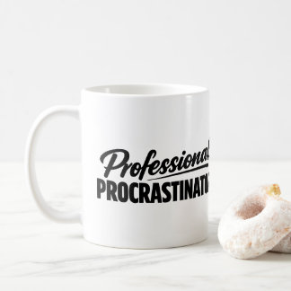 Professional Procrastinator Funny Humor Koffiemok