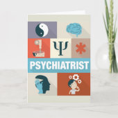 Professional Psychiatrist Iconic ontworpen Kaart (Voorkant)