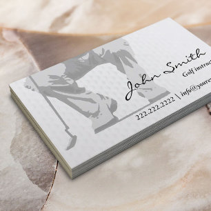 Professional Putt Golf-instructeur Visitekaartje