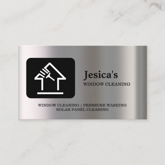 Professional QR Code Washing Power Window Cleaning Visitekaartje (Voorkant)