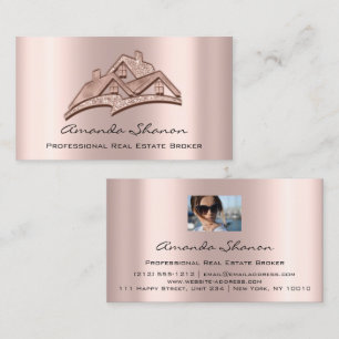 Professional Real Estate Broker Agent Roos Foto Visitekaartje