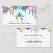 Professional Real Estate Broker Drift Holographic Visitekaartje (Voorkant / Achterkant)