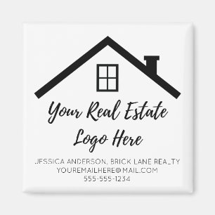 Professional Real Estate Marketing Logo Magneet