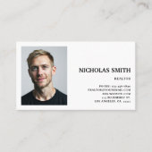 Professional Real State Agent Photo Visitekaartje (Voorkant)