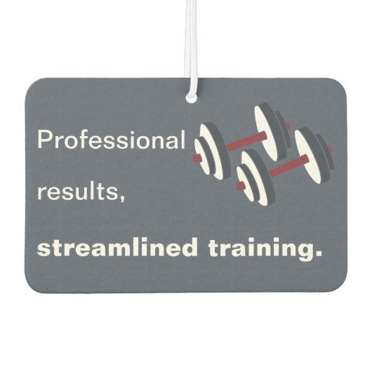 Professional Results, Streamlined Training - Grey Luchtverfrisser (Voorkant)