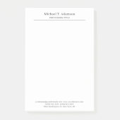 Professional Retro Style Elegant Plain Simple Post-it® Notes (Voorkant)