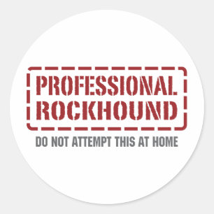 Professional Rockhound Ronde Sticker