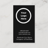 Professional Roos Gold QR Code Logo Visitekaartje (Achterkant)