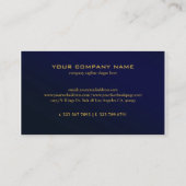 Professional Royal Blue Computer System Analyst Visitekaartje (Achterkant)