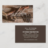 Professional Rustige tools constructeur Visitekaartje (Voorkant / Achterkant)