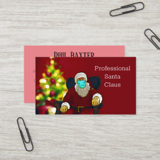 Professional Santa Claus visitekaartje