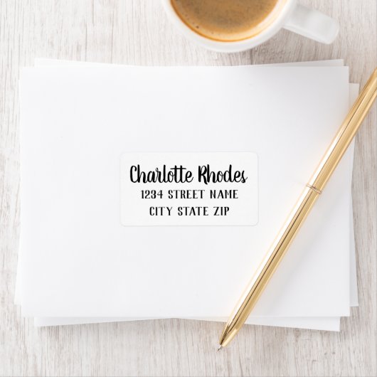 Professional Script Typography Simple Moderne Etiket (Insitu)