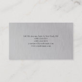 Professional Silver Grey Modern Creative Visitekaartje (Achterkant)