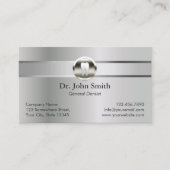 Professional Silver Metal Dental Benoeming Afsprakenkaartje (Voorkant)