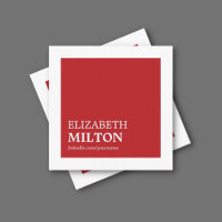 Professional Simple Elegant Red White Consultant