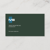 Professional Simple Grey Columnar CEO Visitekaartje (Achterkant)